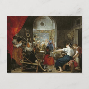 Cartão Postal Os Espinadores, ou A Fábrica de Arachne, 1657