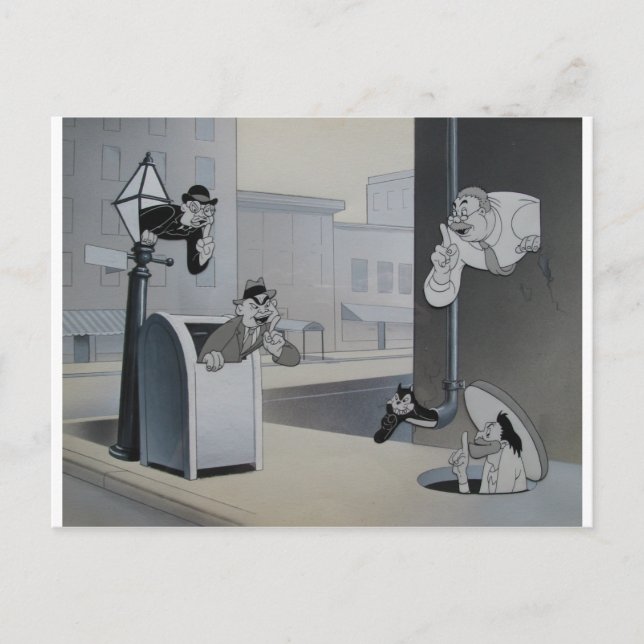 Cartão Postal Os Espiões de Snafu (Frente)