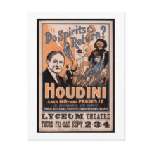 Os espíritos voltam? Houdini diz não