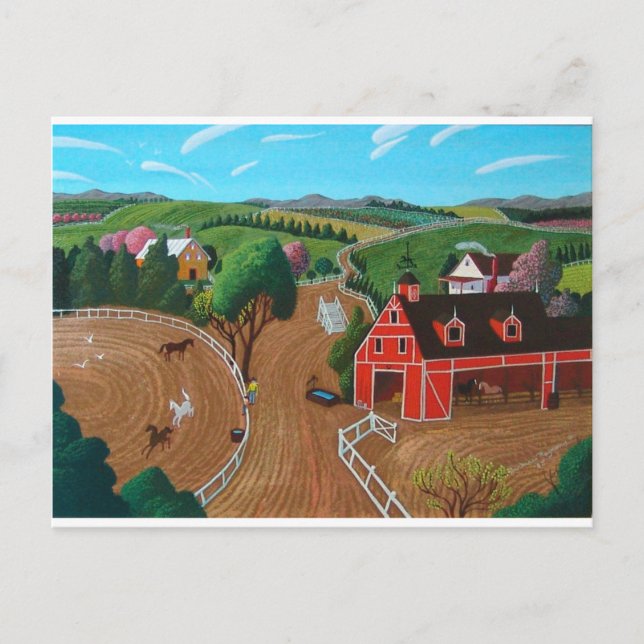 Cartão Postal Os estábulos de voo de Smith (Frente)