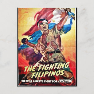Cartão Postal Os filipinos combatentes