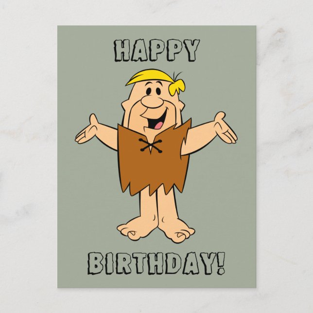 Cartão Postal Os Flintstones | Barney Rubble (Frente)