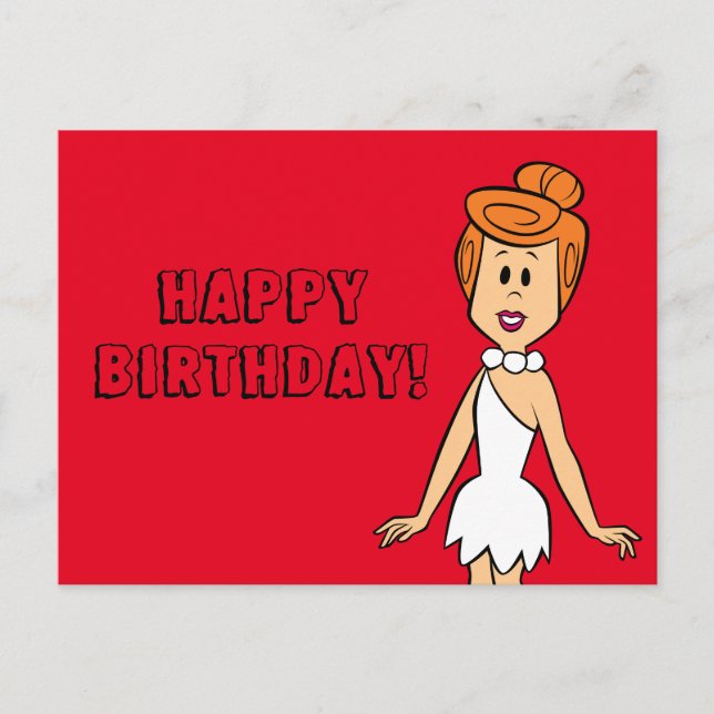 Cartão Postal Os Flintstones | Wilma Flintstone (Frente)