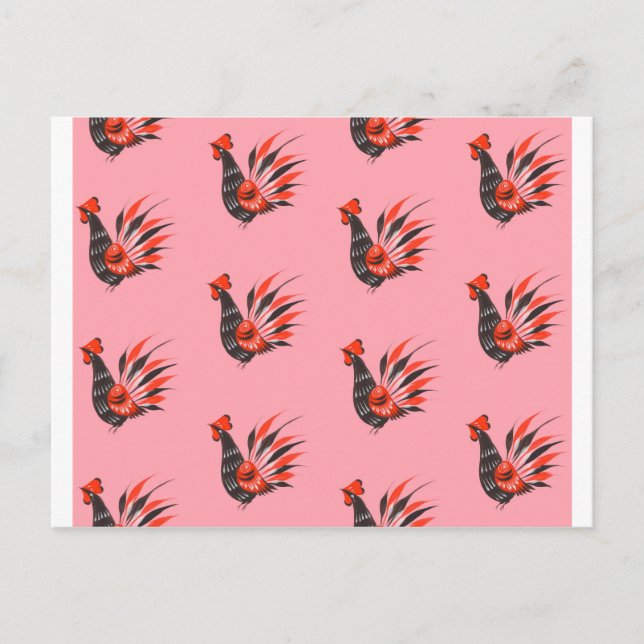 Cartão Postal Os galos (Frente)