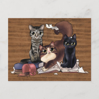 Cartão Postal Os Gatos do Escritor