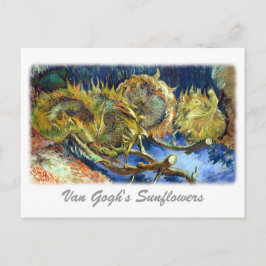 Cartão Postal Os Girassóis de Van Gogh
