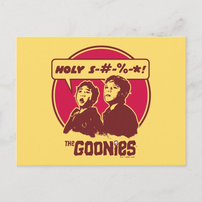 Cartão Postal Os Goonies Dados Palavrão (Frente)