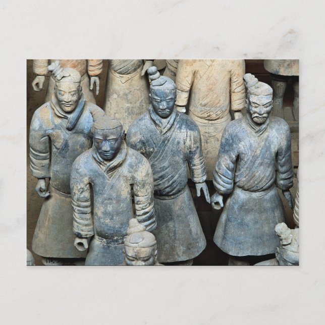 Cartão Postal Os guerreiros Terra-cotta, Xi'an, China (Frente)