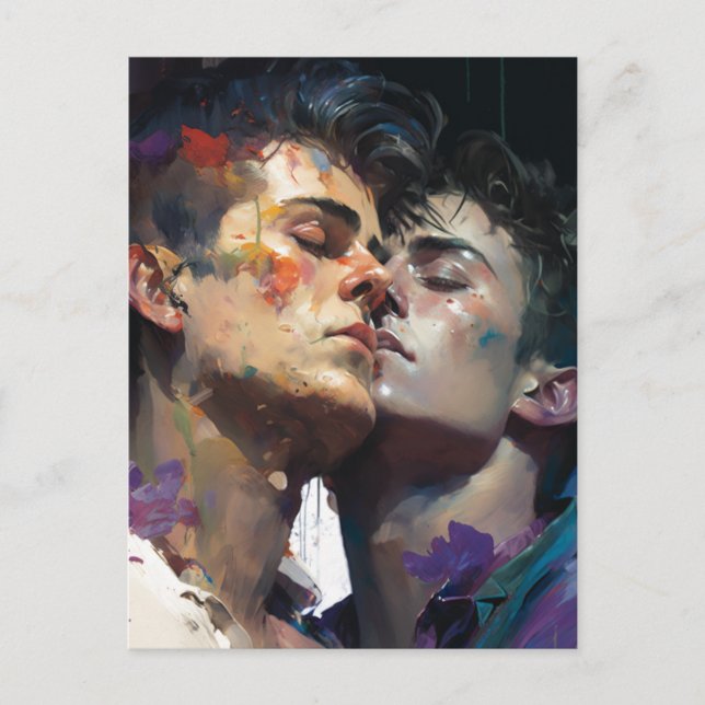 Cartão Postal Os Homens no Amor (Frente)