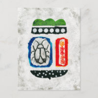 Os Insetos São Cartão-Postal Bonito - Abstrato Art