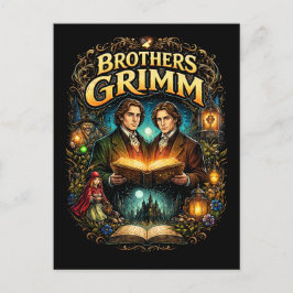 Cartão Postal Os Irmãos Grimm