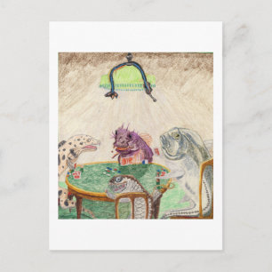 Cartão Postal Os Jogadores Blackjack