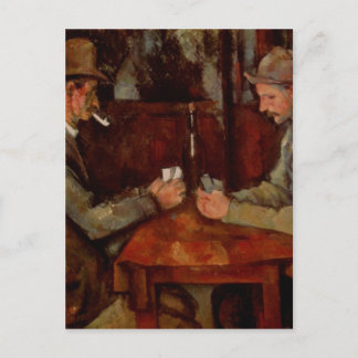 Cartão Postal Os Jogadores De Cartão, Claude Cezanne