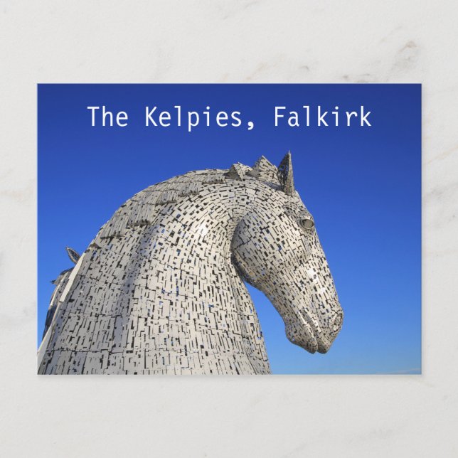 Cartão Postal Os Kelpies, Falkirk, cartão-postal (Frente)