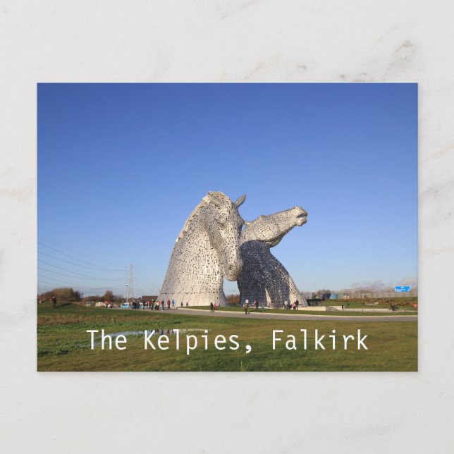 Cartão Postal Os Kelpies, Falkirk, cartão-postal (Frente)