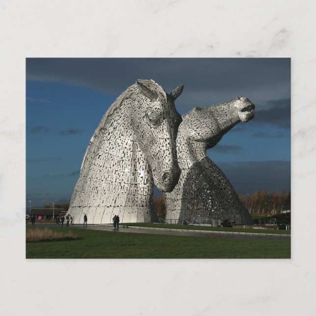 Cartão Postal 'Os Kelpies' fotografados por Mike Paget (Frente)
