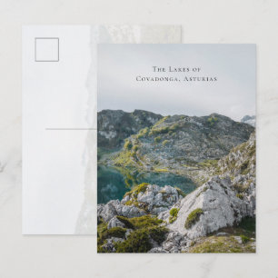 Cartão Postal Os Lagos de Covadonga, Astúrias, Espanha viagem
