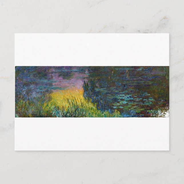 Cartão Postal Os Lírios De Água - Sol De Arranque, Claude Monet, (Frente)