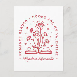 Cartão Postal Os livros são o meu namorados romântico sem espera