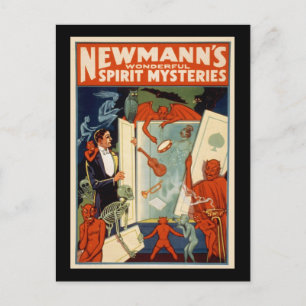 Cartão Postal Os maravilhosos mistérios do espírito de Newmann