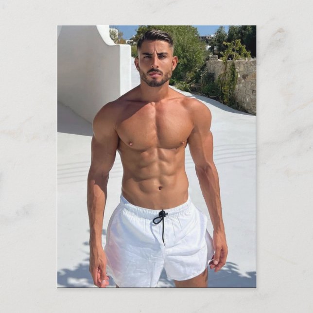 Cartão Postal Os melhores Hunks no Planeta! Hora Da Igualdade! (Frente)