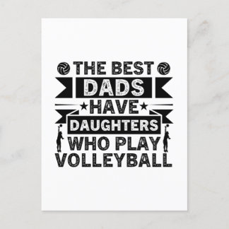 Cartão Postal Os Melhores Pais Têm Filhas Que Jogam Volei