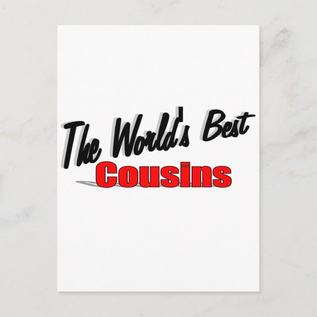 Cartão Postal Os melhores primos do mundo (Frente)