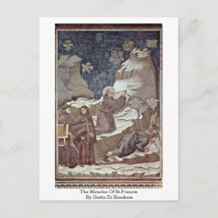 Cartão Postal Os Milagres Da Rua. Francis Por Giotto Di Bondone
