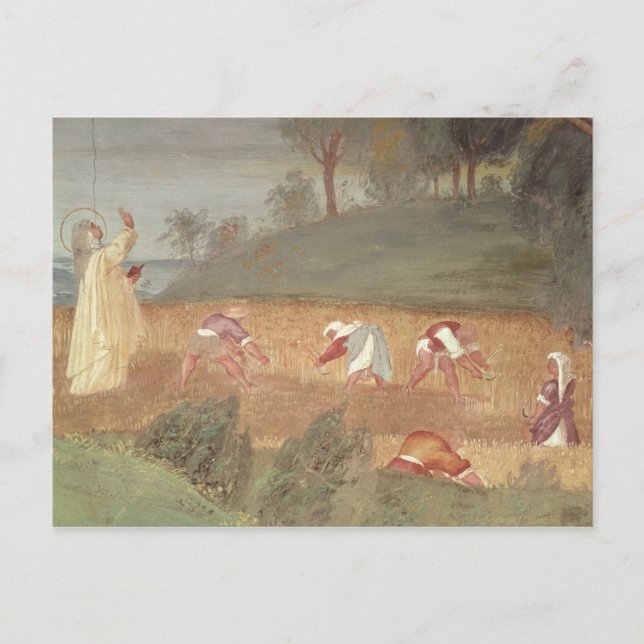 Cartão Postal Os milagres das Ruas. Clare de Assisi (Frente)