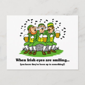 Cartão Postal Os olhos irlandeses estão sorrindo
