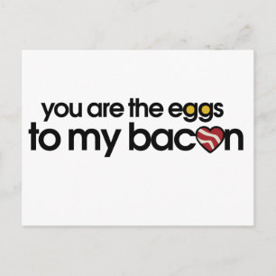 Cartão Postal Os ovos para o meu Bacon