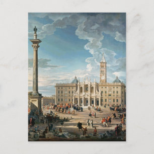 Cartão Postal Os Papais noeis Piazza Maria Maggiore, 1752