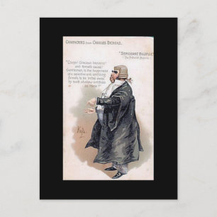 Cartão Postal Os Papers de Pickwick - Sargento Buzfuz