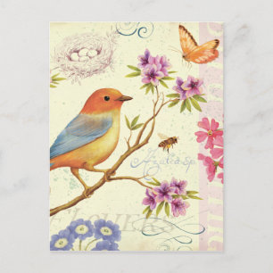 Cartão Postal Os Pássaros e as Abelhas