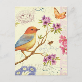 Cartão Postal Os Pássaros e as Abelhas