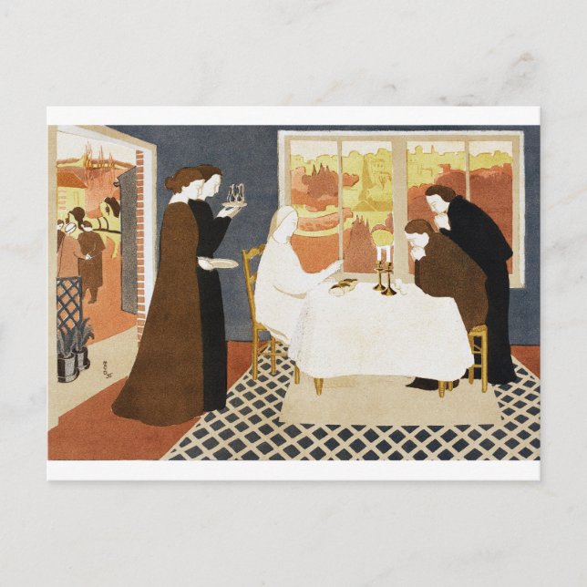 Cartão Postal Os Peregrinos de Emaús, Maurice Denis (Frente)