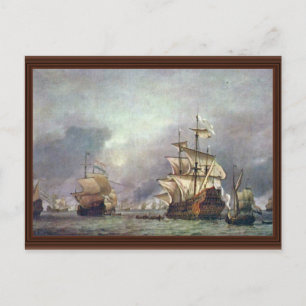Cartão Postal Os Quatro Dias Durante A Batalha De 1666 Capturado
