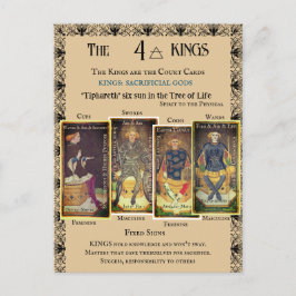 Cartão Postal Os quatro KINGS Minor Arcana |