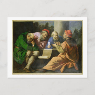 Cartão Postal Os Quatro Pais da Igreja (óleo na canvas