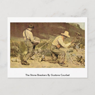 Cartão Postal Os Quebradores De Pedra De Gustave Courbet