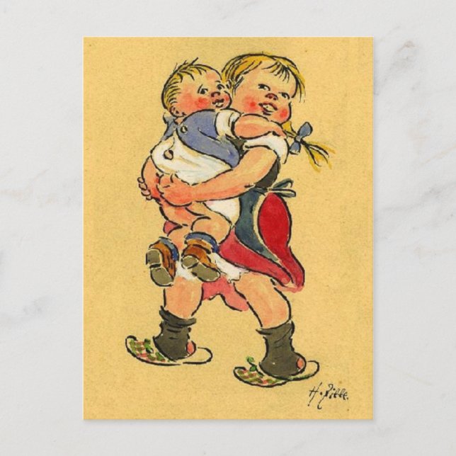 Cartão Postal Os rapazes são Lightweight - Zille (Frente)