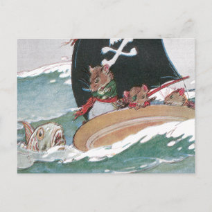 Cartão Postal Os Ratos Piratas & o Grande Peixe Assustador