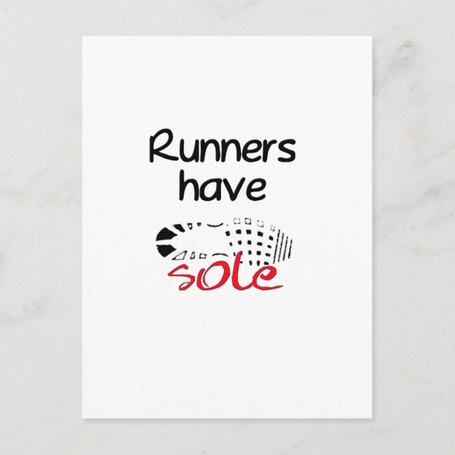 Cartão Postal Os Runners Têm Um Único (Frente)