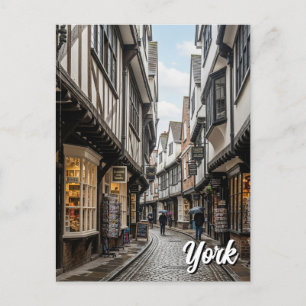 Cartão Postal Os Shambles em York Inglaterra