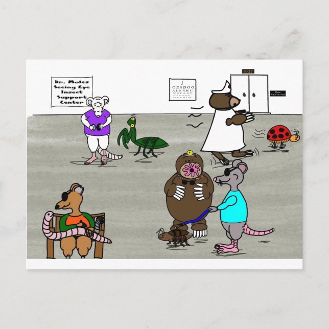 Cartão Postal Os Três Camundongos Cegos (Frente)