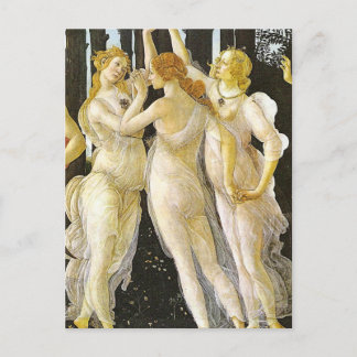 Cartão Postal Os Três Graus de Sandro Botticelli