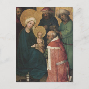 Cartão Postal Os três Magi que adoram o Cristo de Jesus