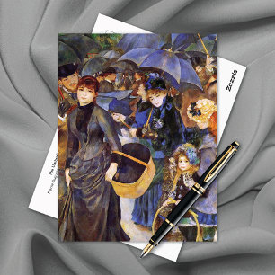 Cartão Postal Os Umbrellas Pierre-Auguste Renoir
