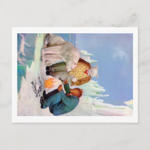 Cartão Postal Os ursos de Roosevelt vão pescar em Alaska
