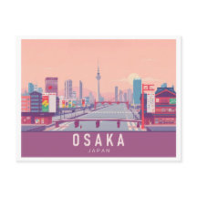 Osaka Japan Pastel Viagem Design